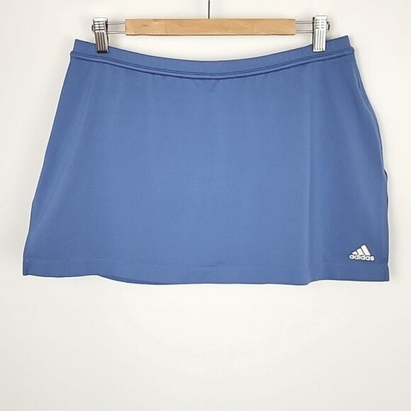 Adidas Clima 365 Women's Skort Skirt Blue Stretch Tennis Running Size Large - Picture 1 of 11